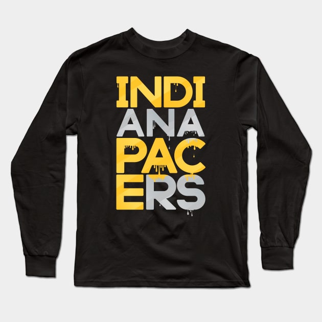 Indiana Pacers Long Sleeve T-Shirt by slawisa